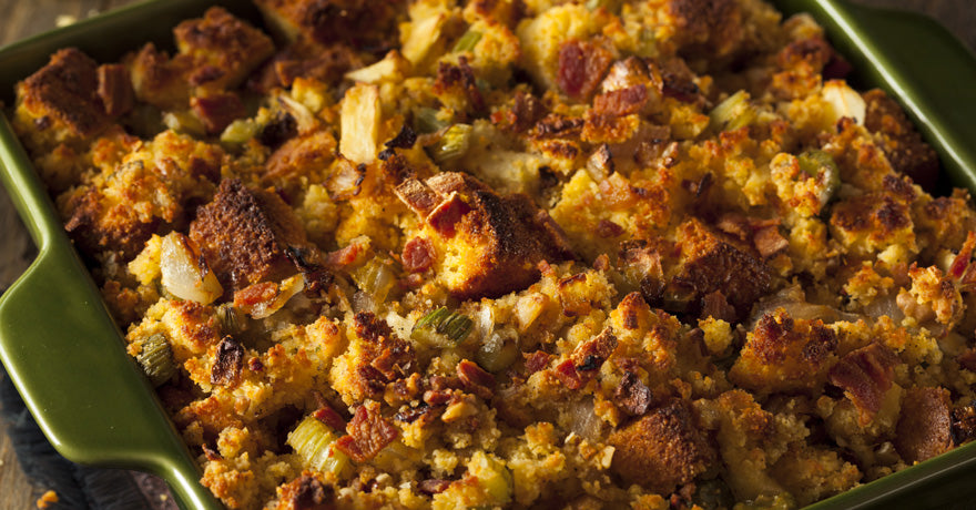 Close up detail of stuffing
